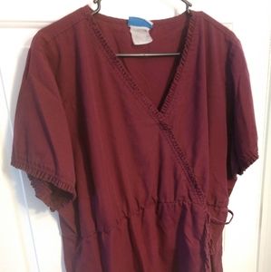 Buttersoft by UA top break away waist- wine.